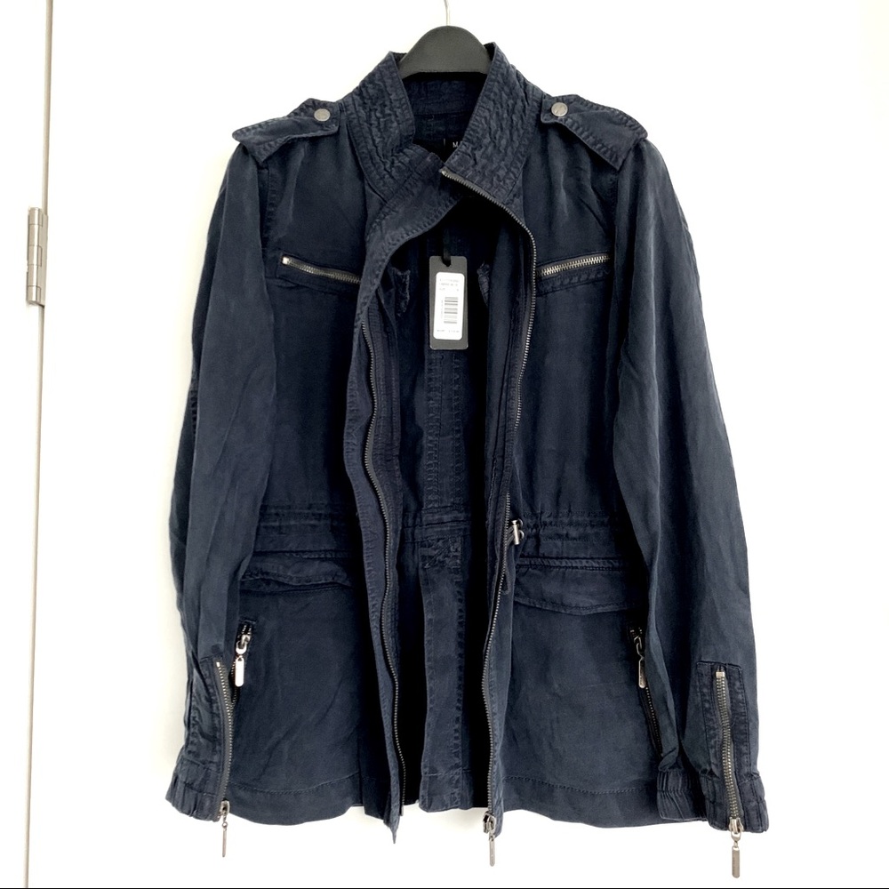 Size small, blue MAX JEANS tencel Utility Jacket. Worn a handful of times.